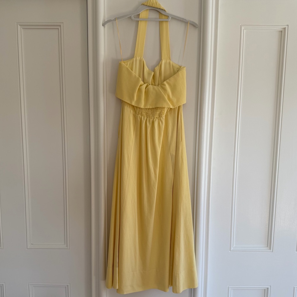 LIKE NEW ASTR the Label Katherine Linen-Blend Halter Dress - Picture 3 of 3